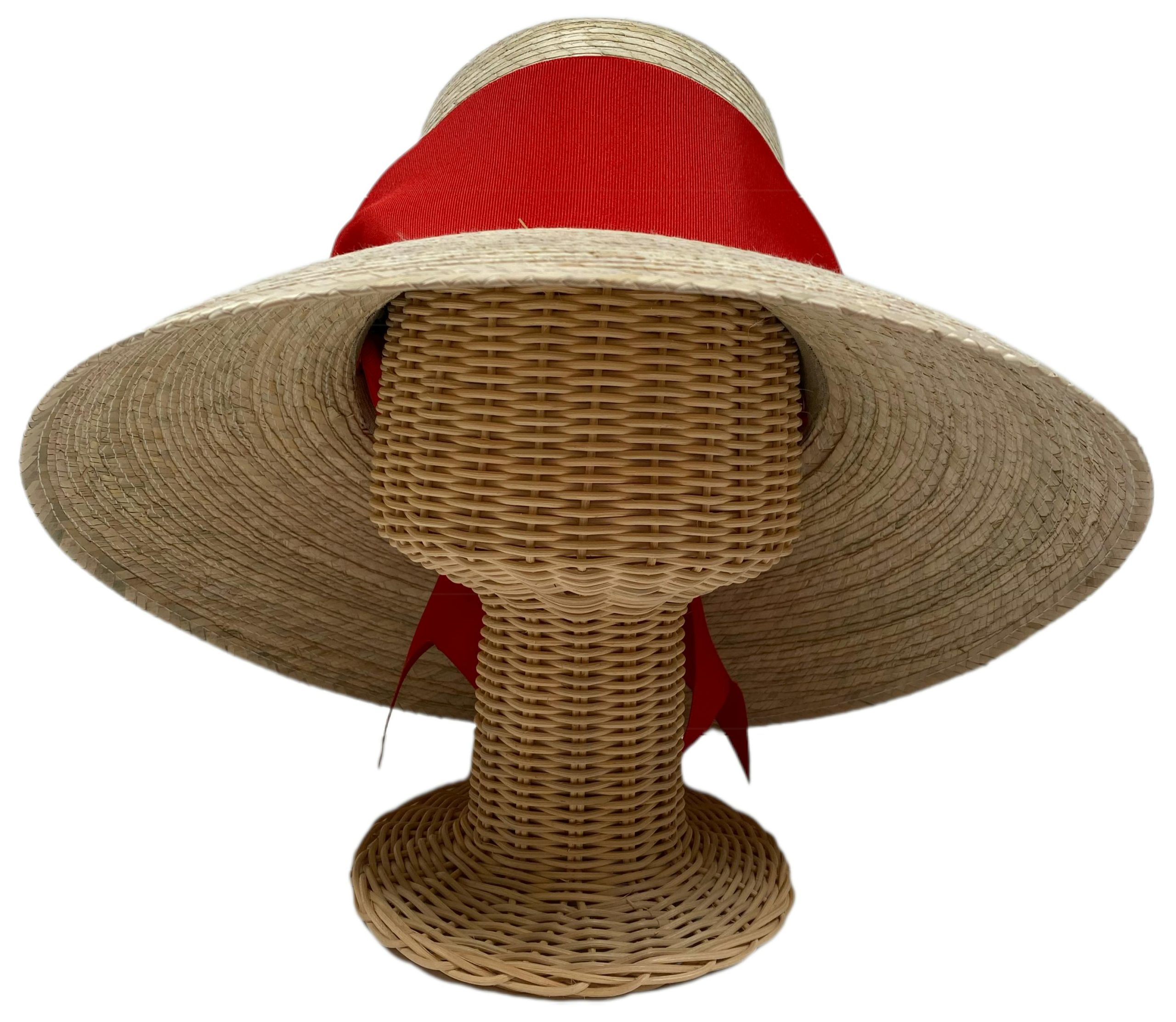 Wildflower Sun Hat (PreOrder Shipping June 15th) - Red Wide & Short Grosgrain Ribbon - Image 2