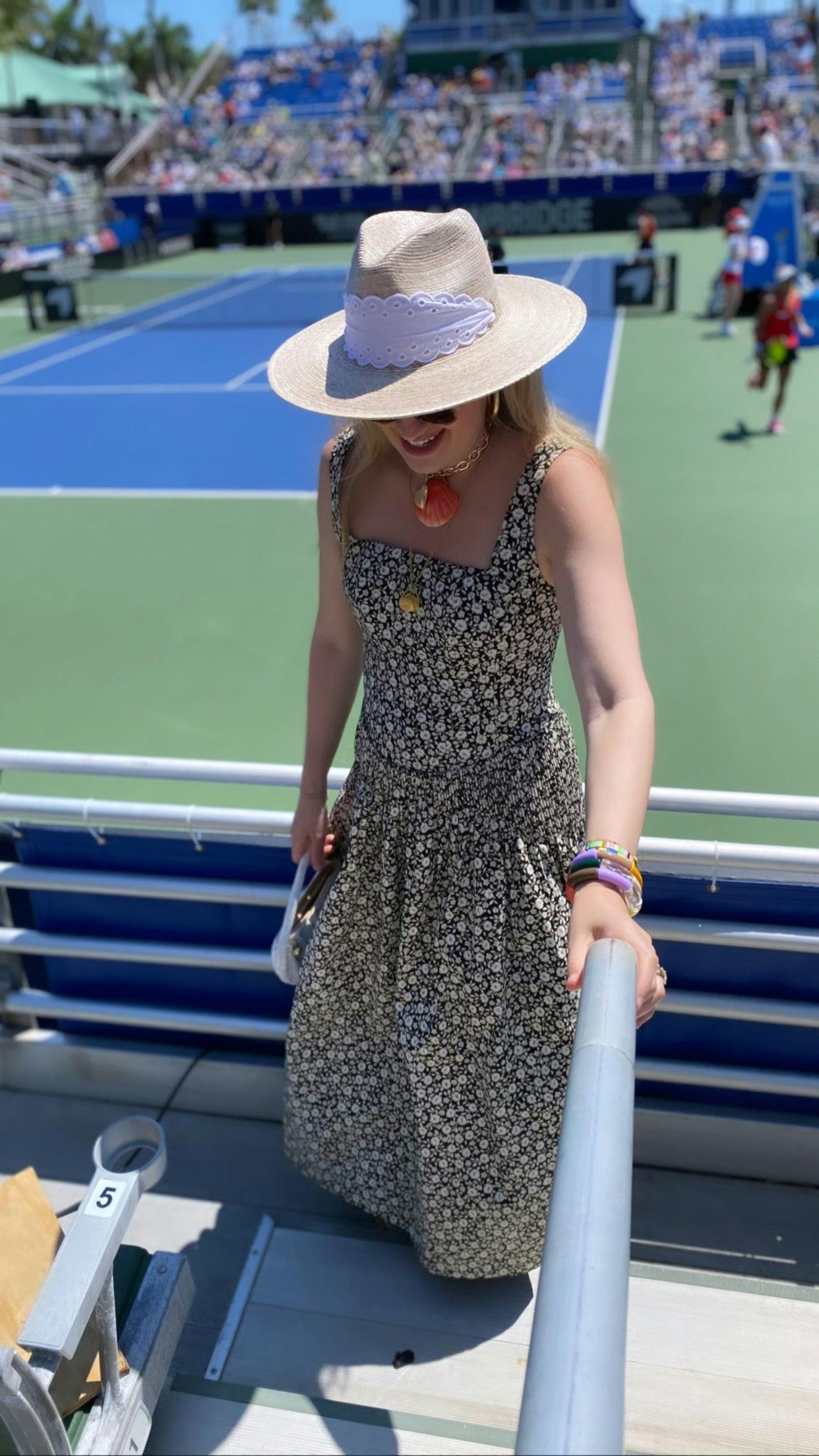 Zinnia Sun Hat - Wide & Short Lace Eyelet Ribbon - Image 9