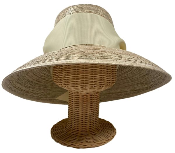 Wildflower Sun Hat (PreOrder Shipping June 15th) - Ivory Wide & Short Grosgrain Ribbon - Image 1