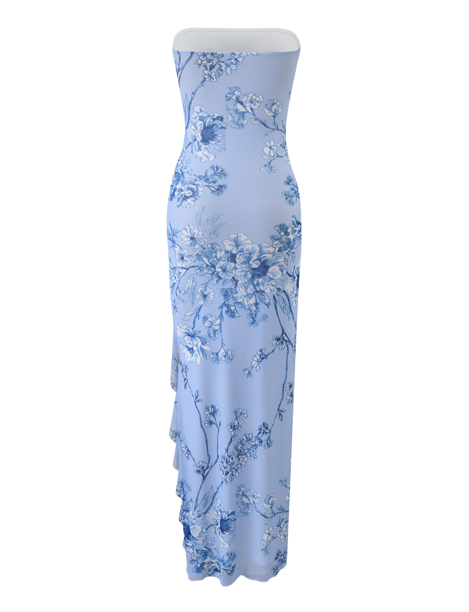 THEO MAXI DRESS - BLUE FLORAL - Image 9