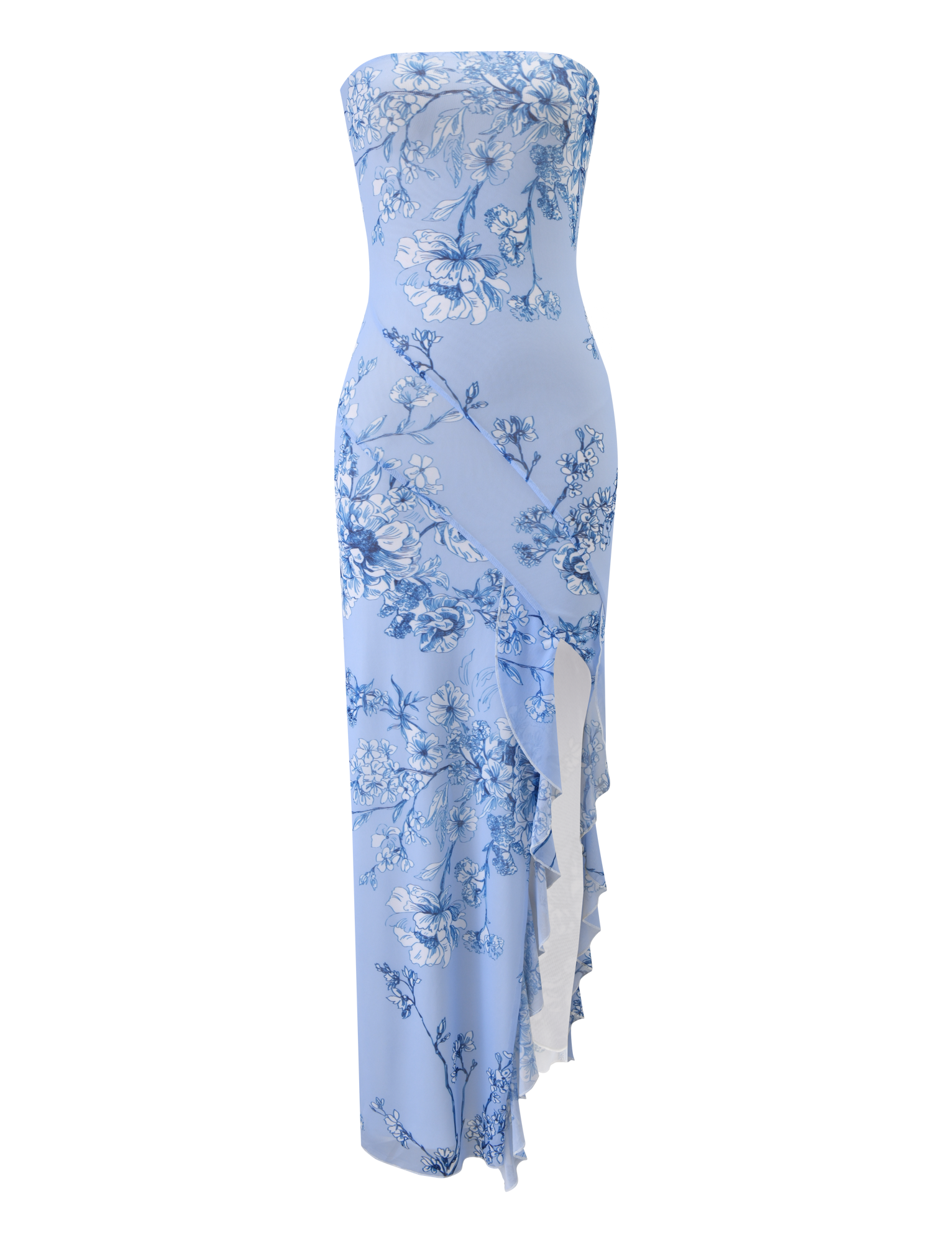 THEO MAXI DRESS - BLUE FLORAL - Image 8