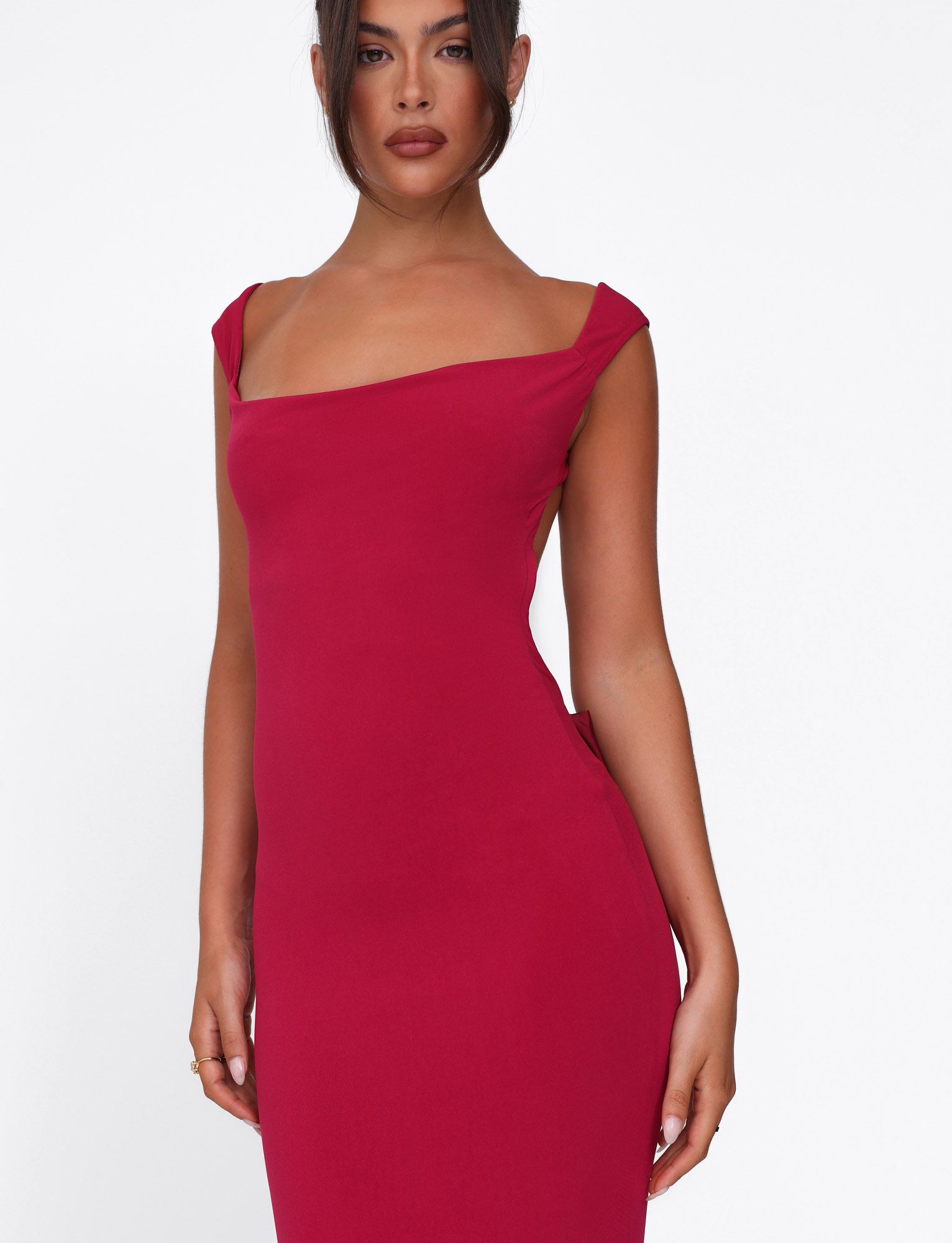 ZITA DRESS - RED : SALSA : DEEP RED - Image 7