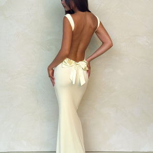 ZITA MAXI DRESS - LEMON