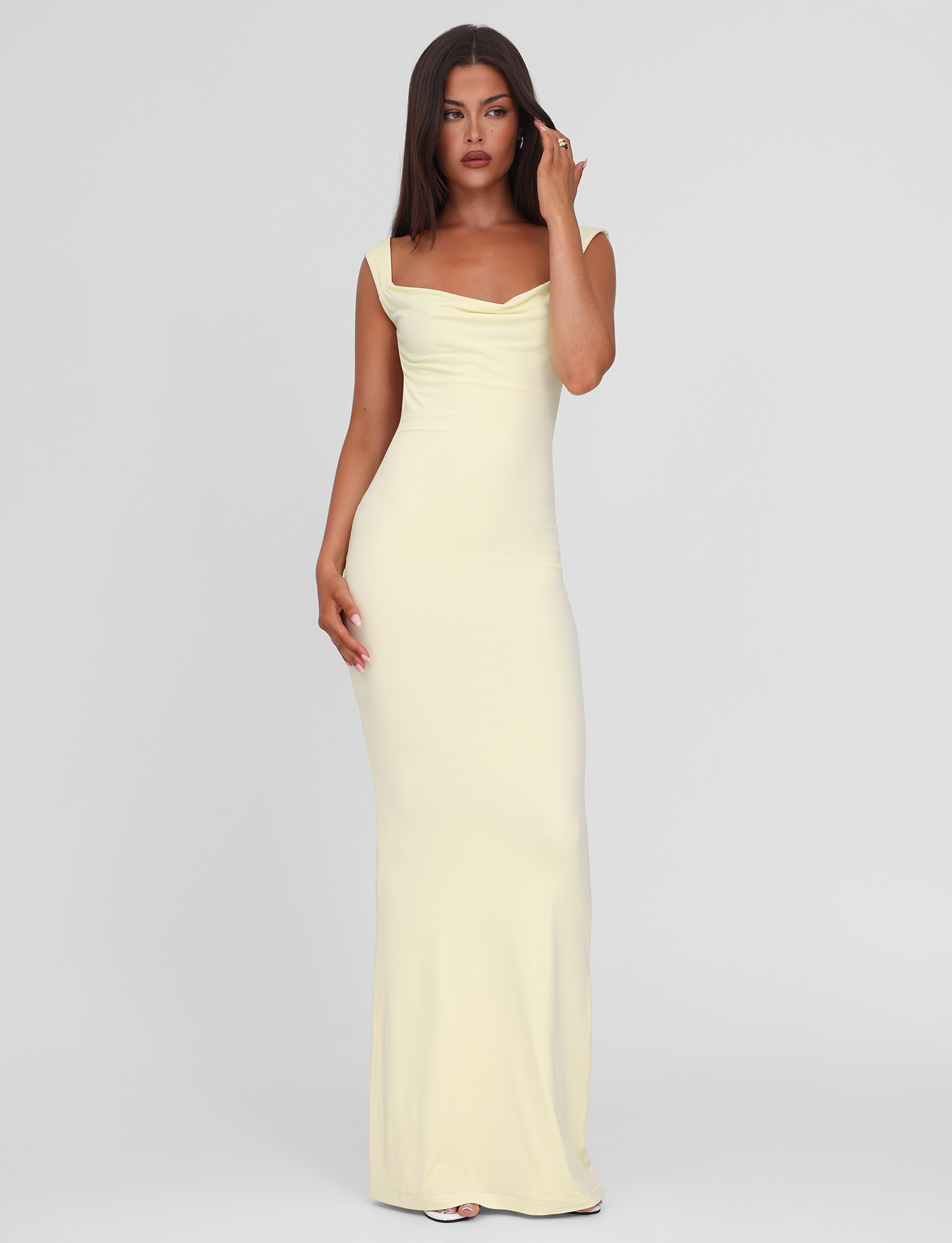 ZITA MAXI DRESS - LEMON - Image 3