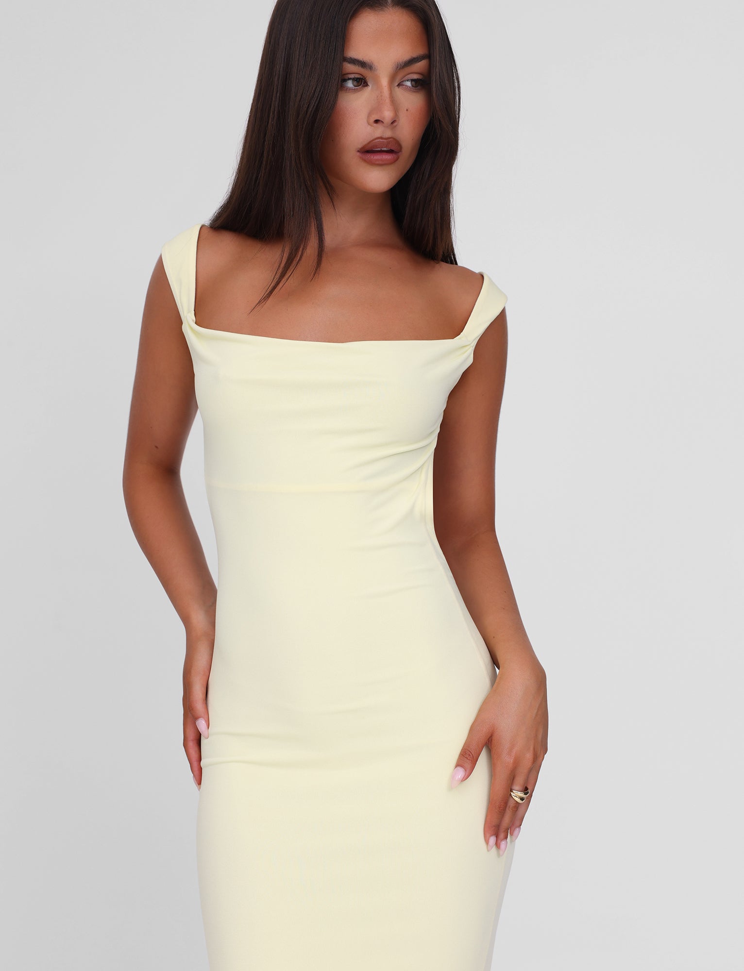 ZITA MAXI DRESS - LEMON - Image 4