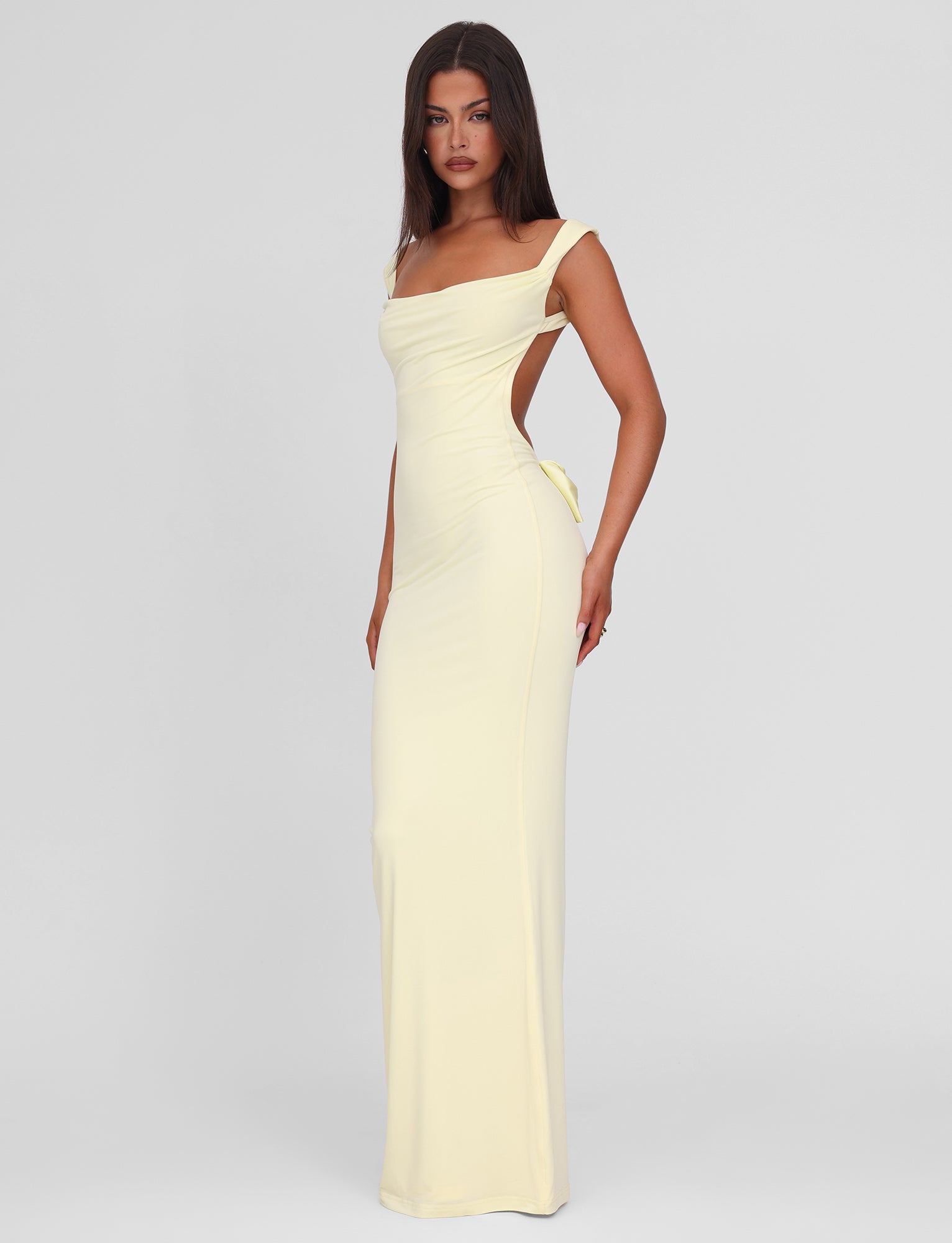 ZITA MAXI DRESS - LEMON - Image 5