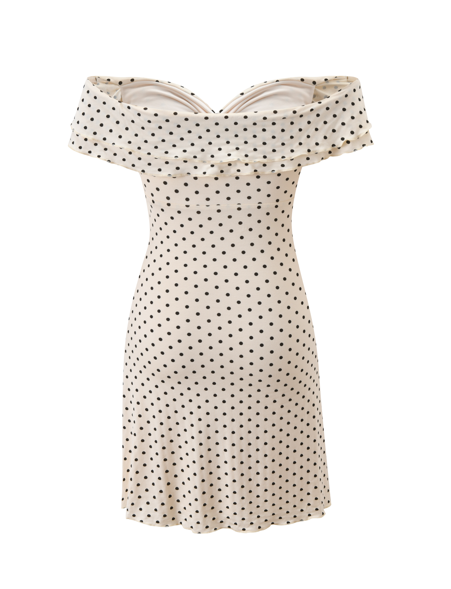 DENALI MINI DRESS - CREAM DOT - Image 9