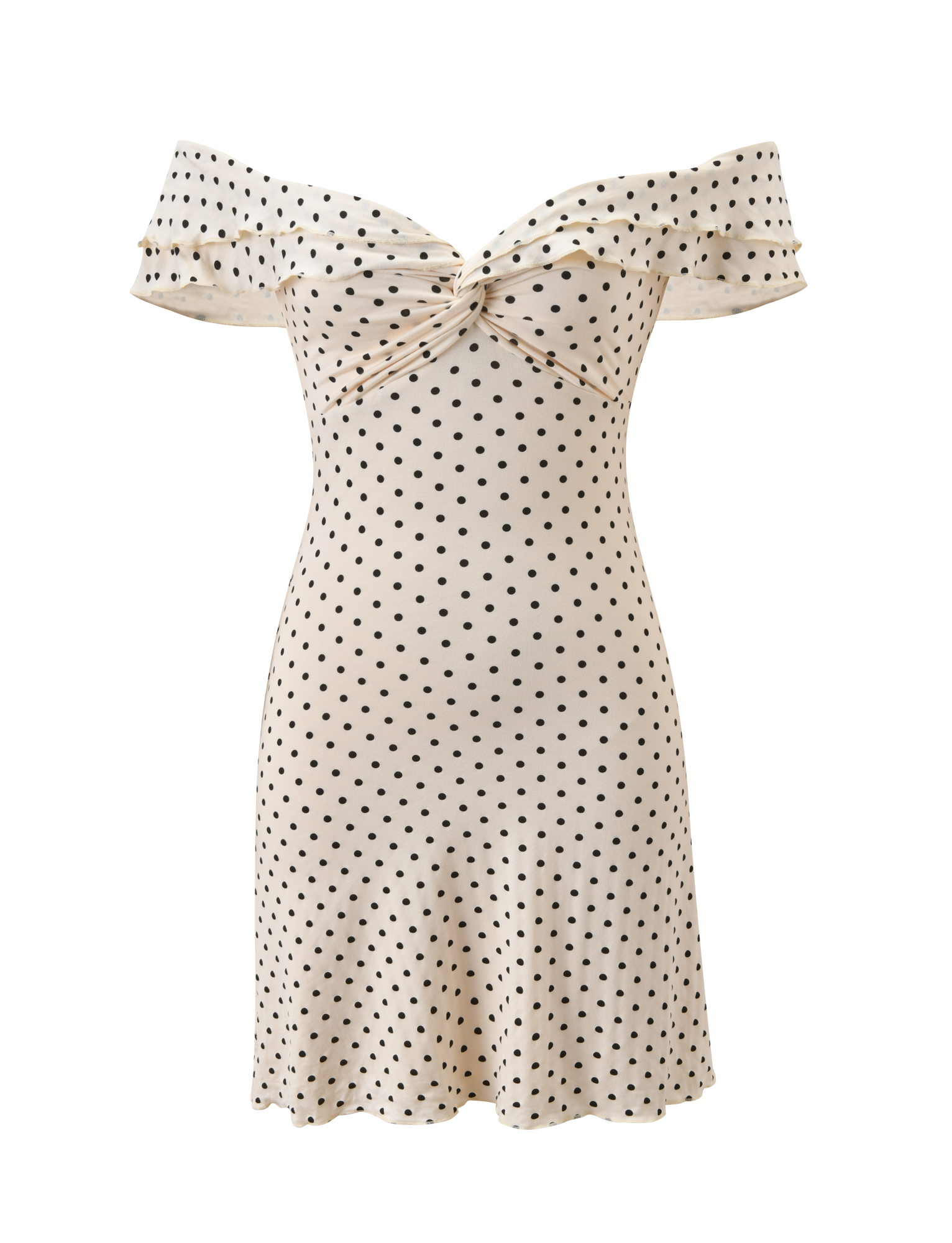 DENALI MINI DRESS - CREAM DOT - Image 8