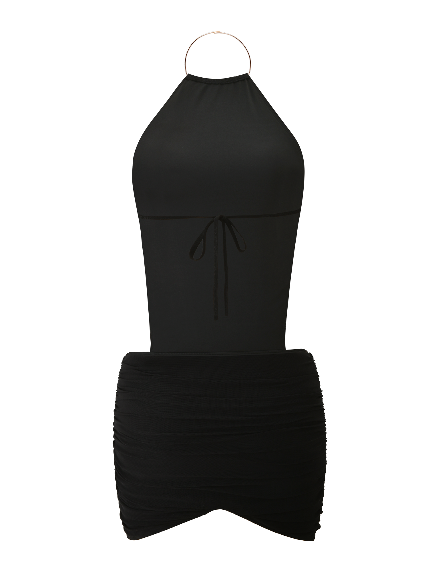 EVANNA MINI DRESS - BLACK - Image 8