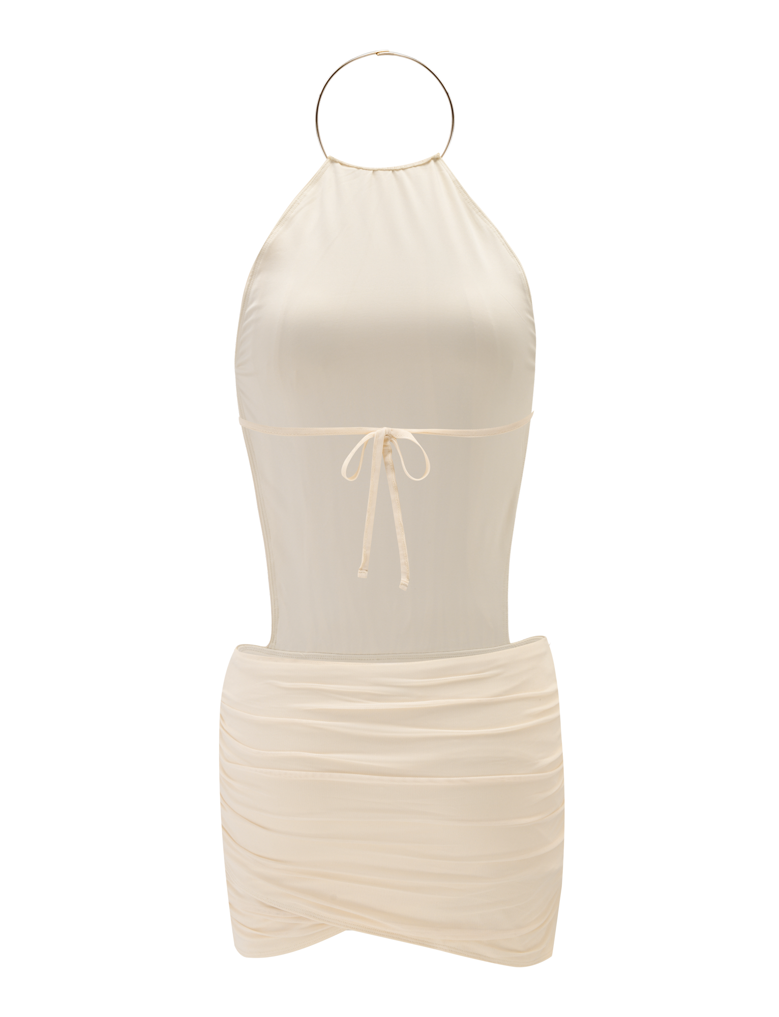 EVANNA MINI DRESS - IVORY - Image 10