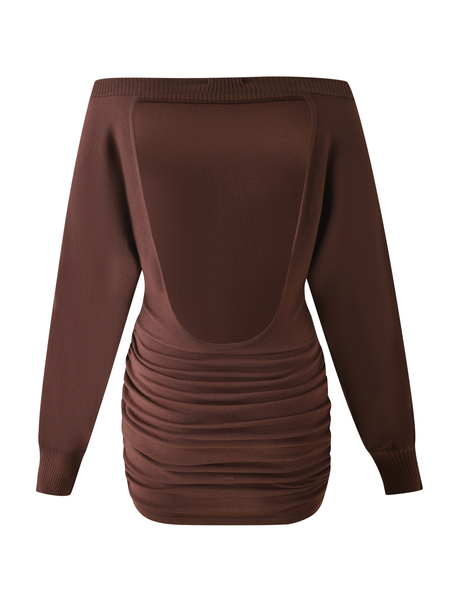 JANINE MINI DRESS - CHOCOLATE - Image 7