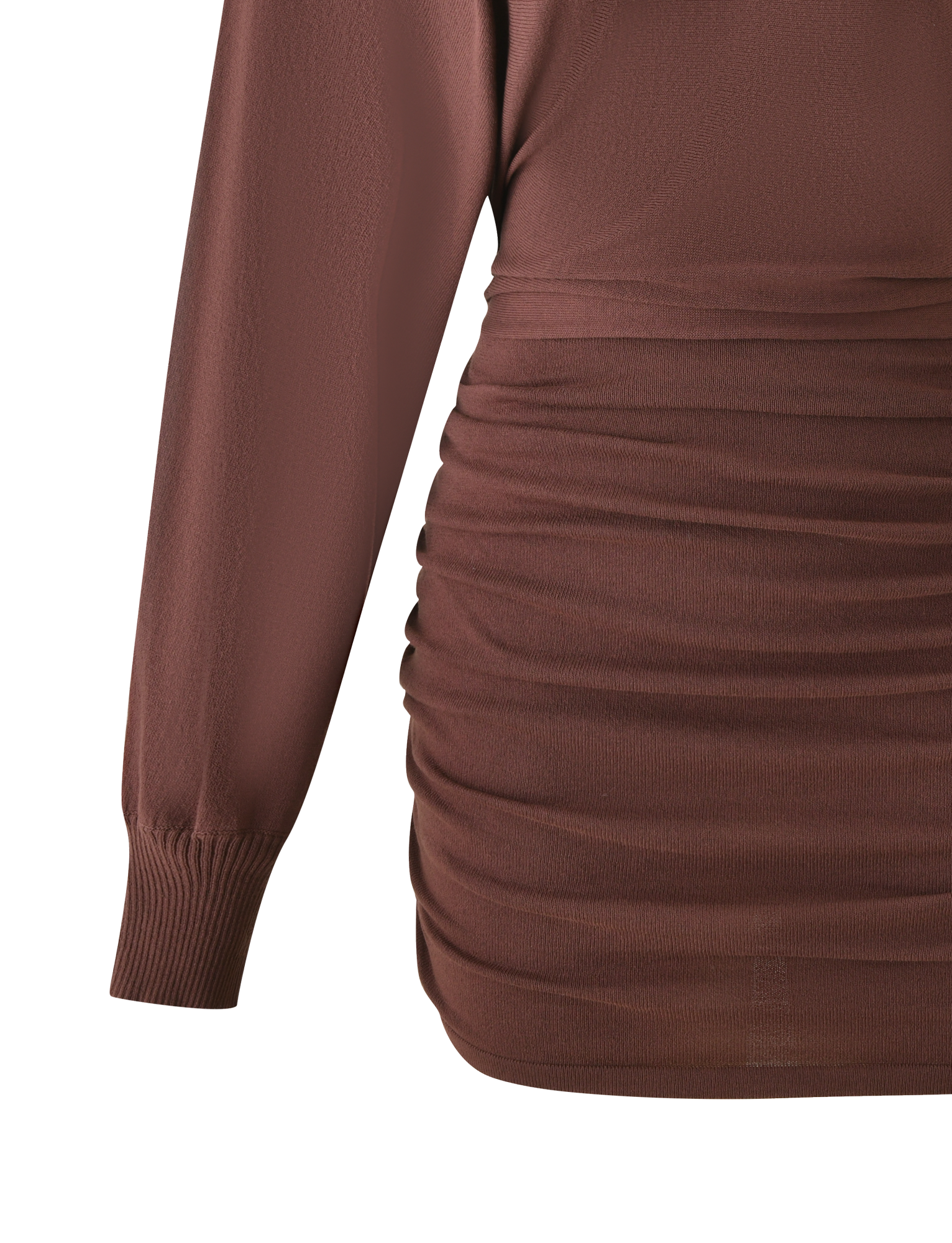 JANINE MINI DRESS - CHOCOLATE - Image 8
