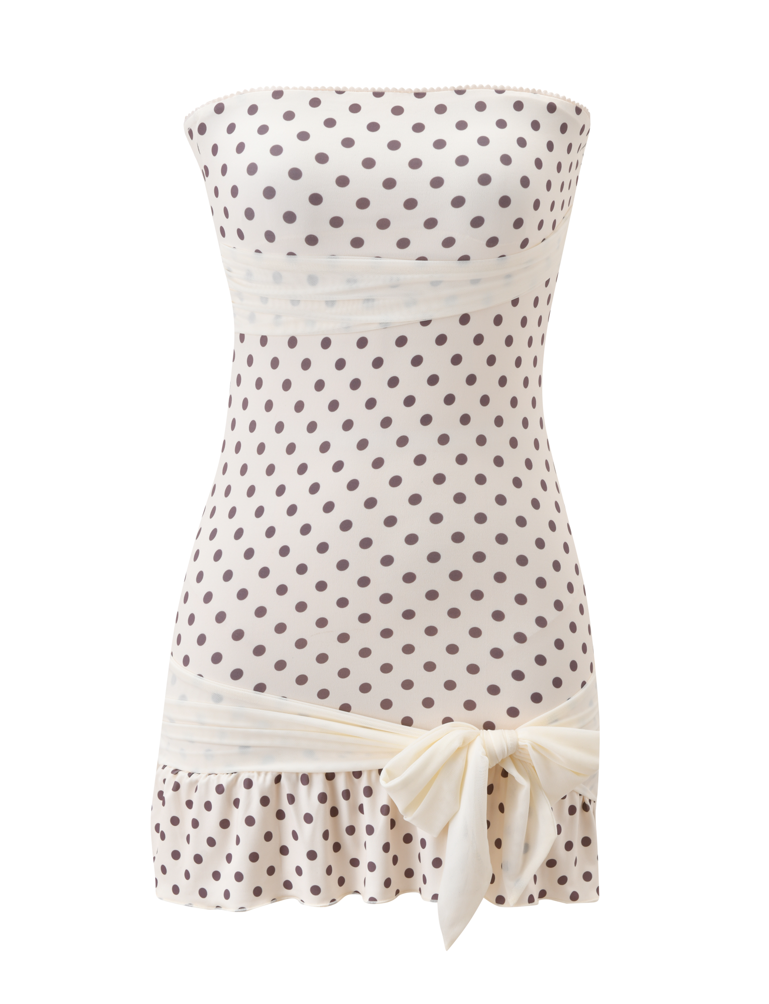 TOVE MINI DRESS - WHITE POLKA DOT - Image 8