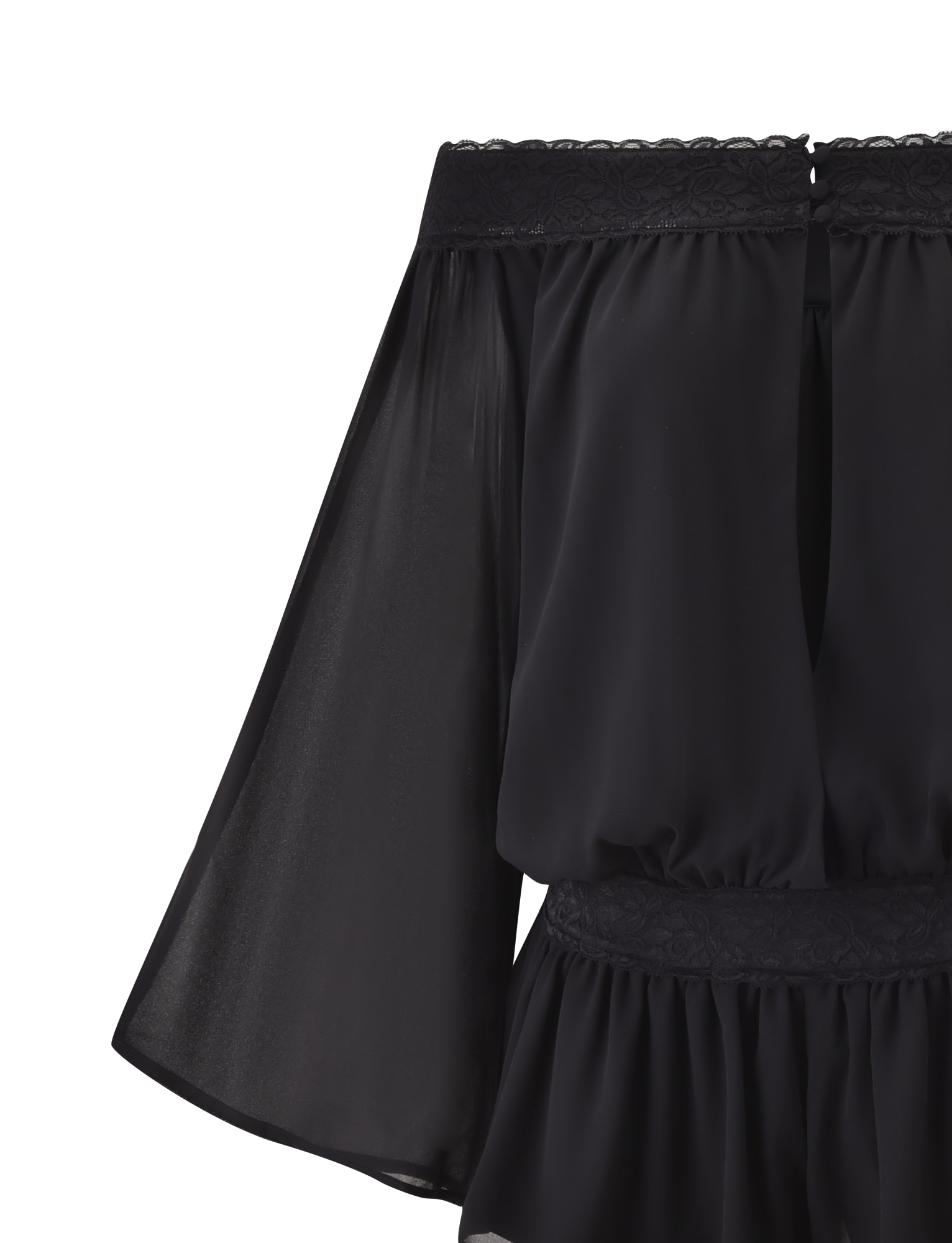 TESSIE PLAYSUIT - BLACK - Image 8