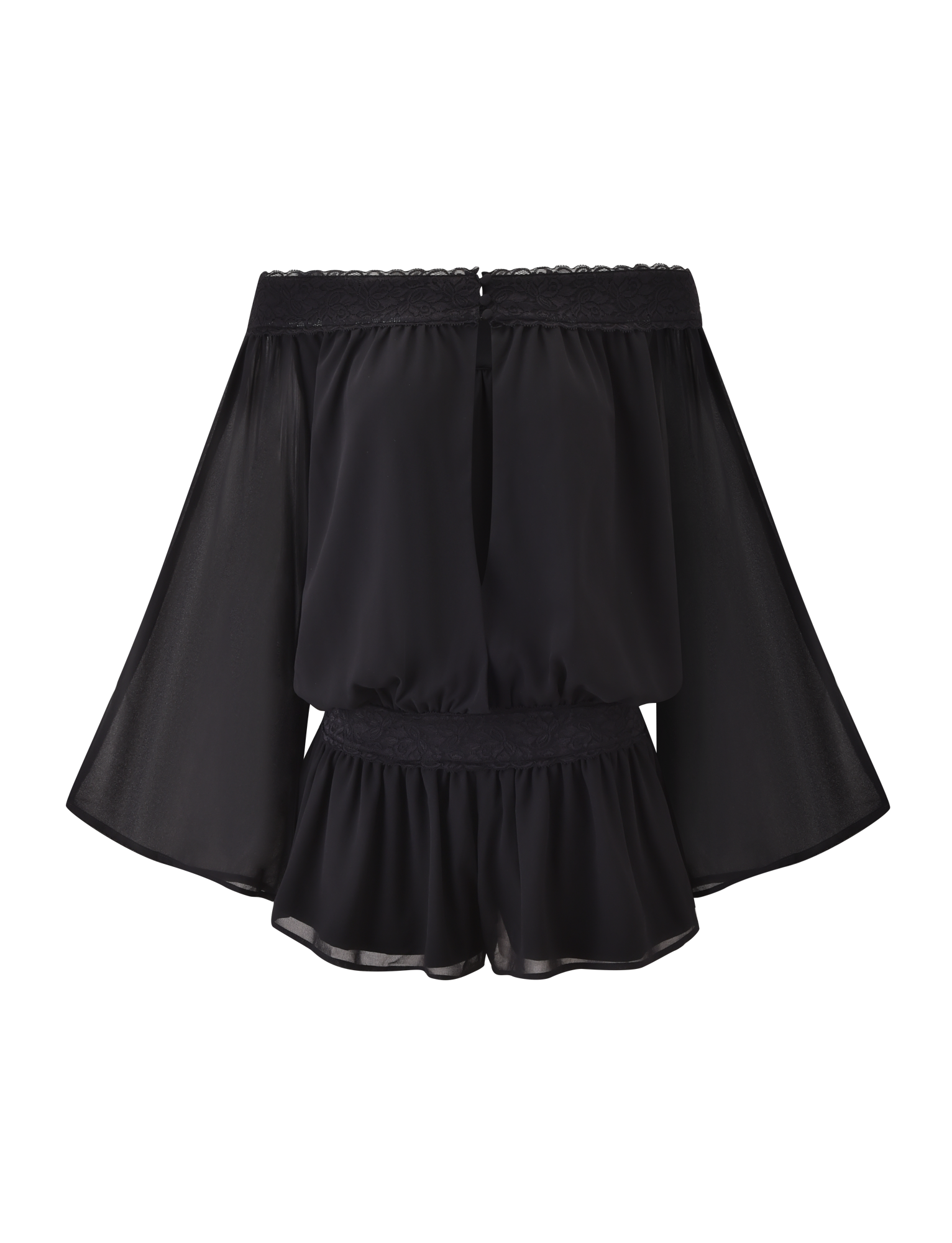 TESSIE PLAYSUIT - BLACK - Image 6
