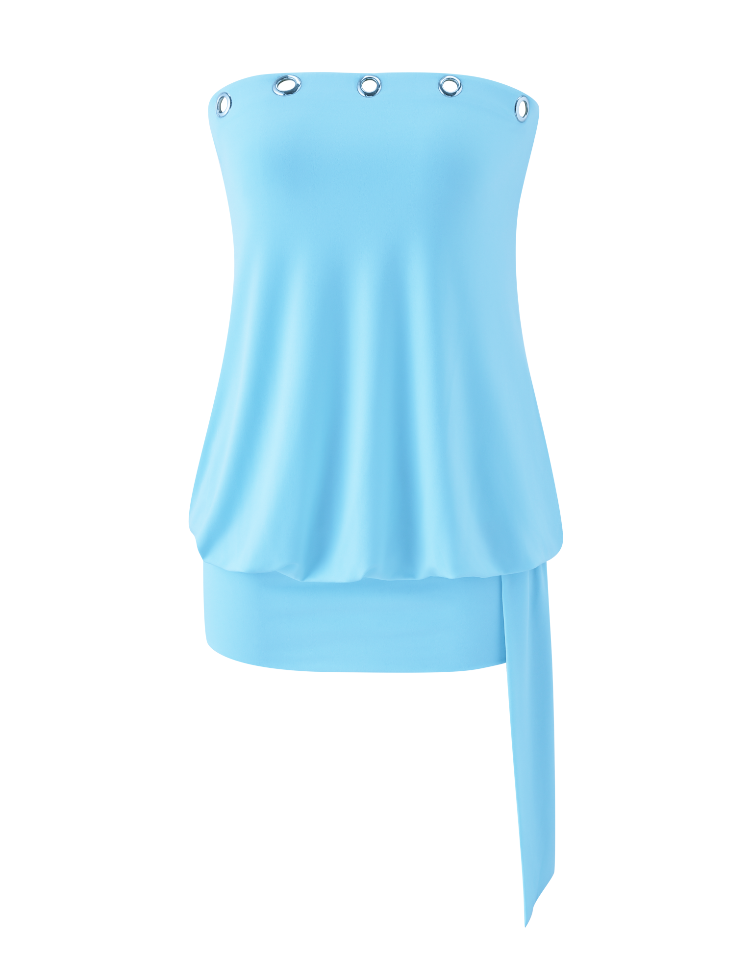 RAVENNA MINI DRESS - SKY BLUE - Image 7