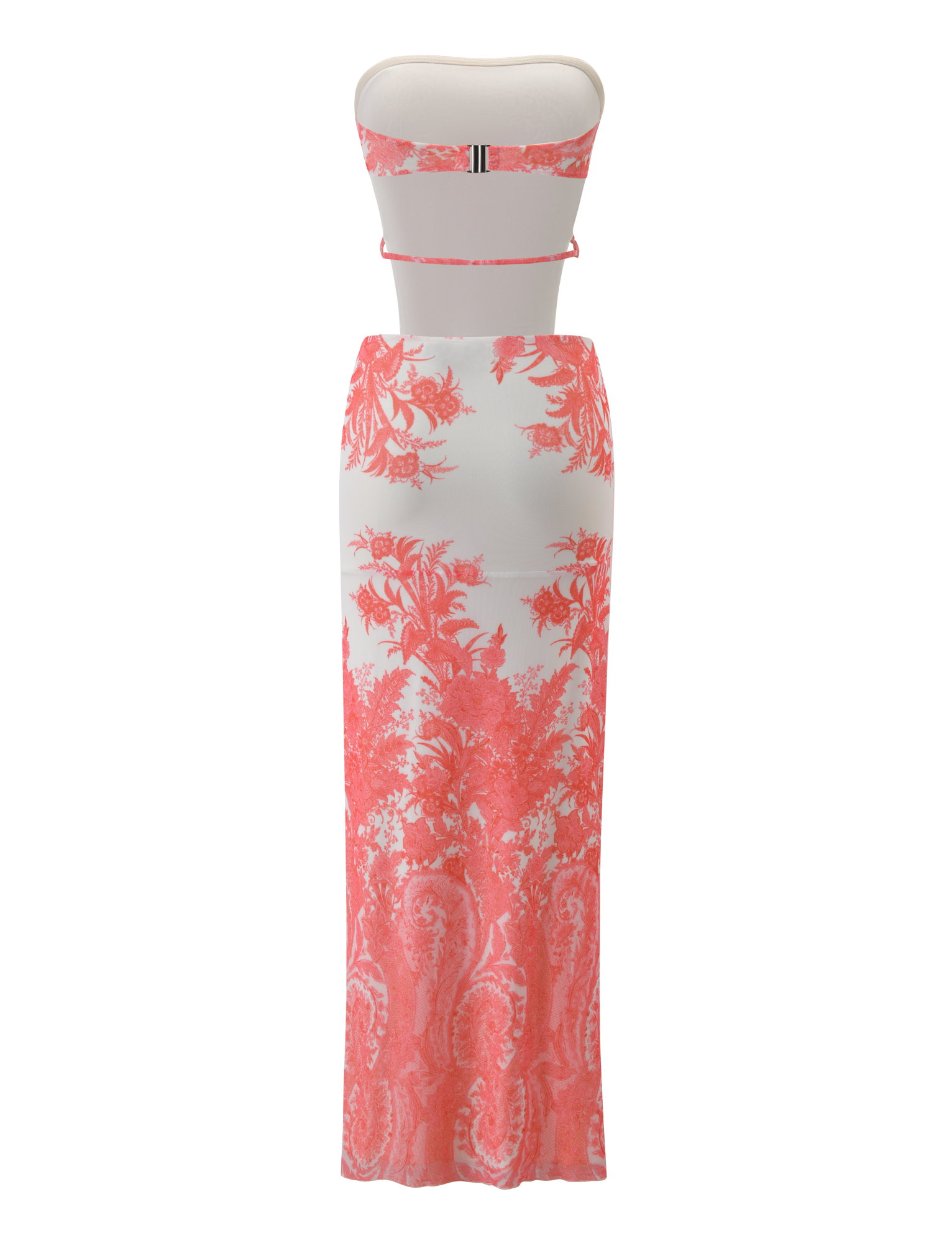 POPPI MAXI DRESS - CORAL TAPESTRY - Image 7