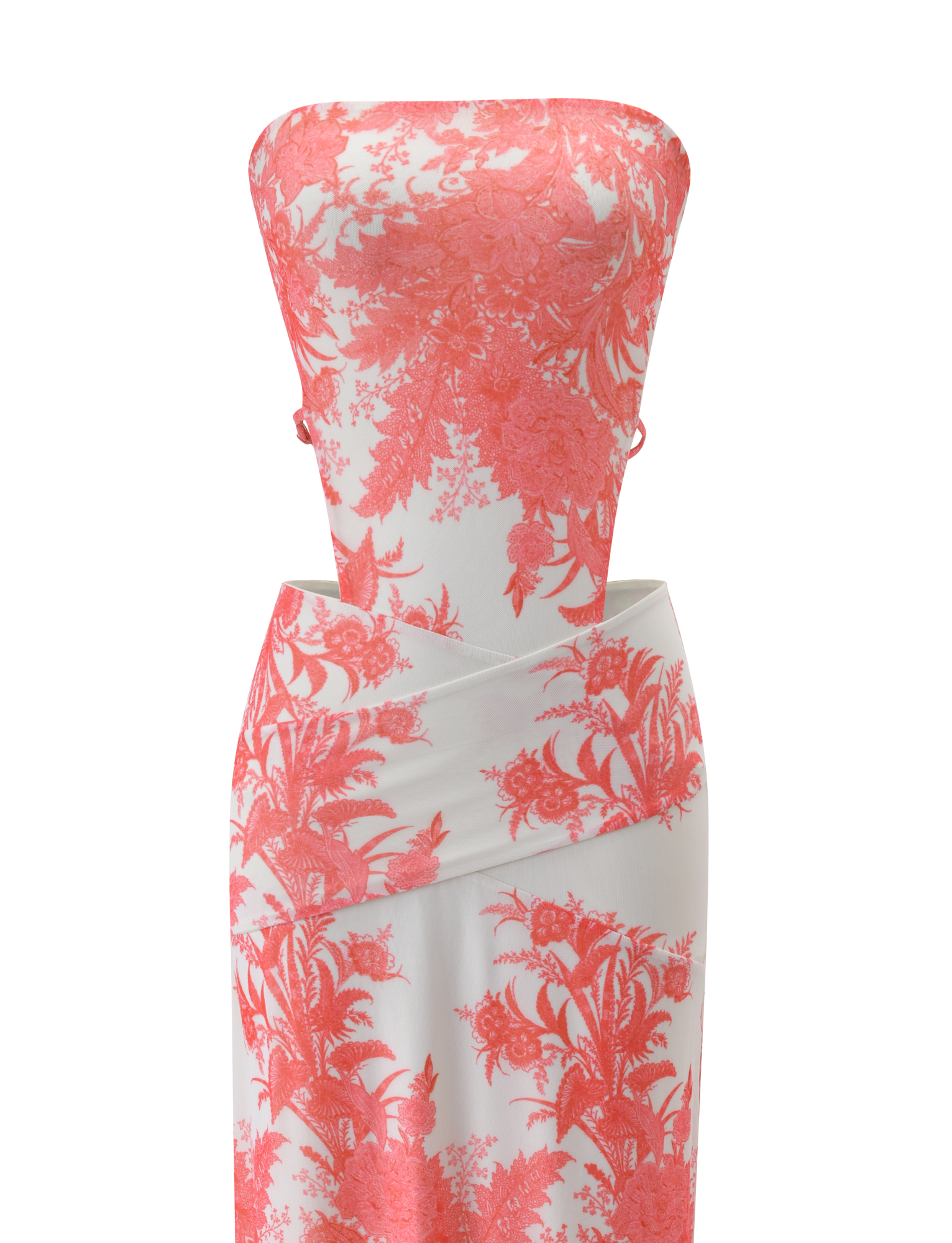 POPPI MAXI DRESS - CORAL TAPESTRY - Image 8