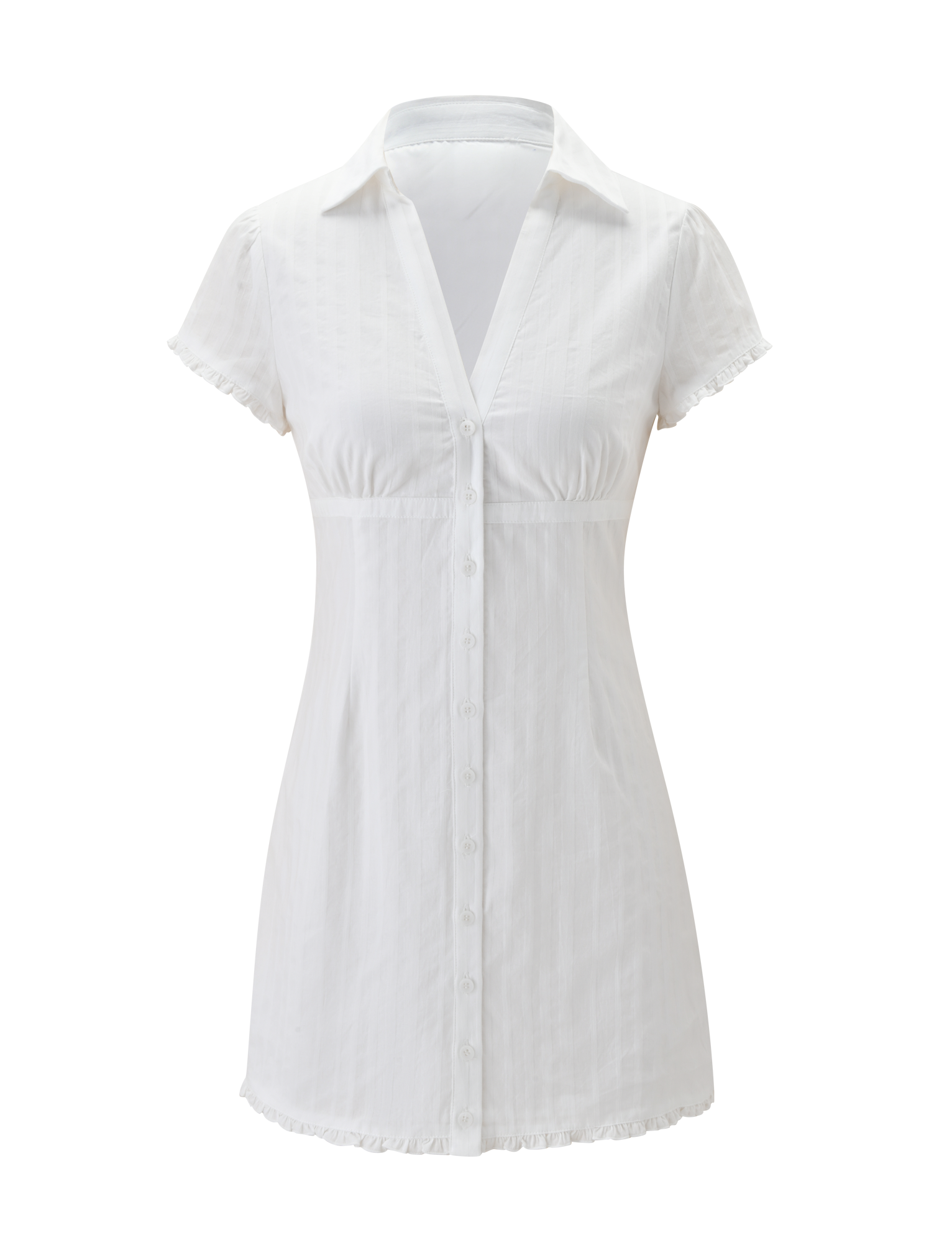 VALERIE MINI DRESS - WHITE - Image 7