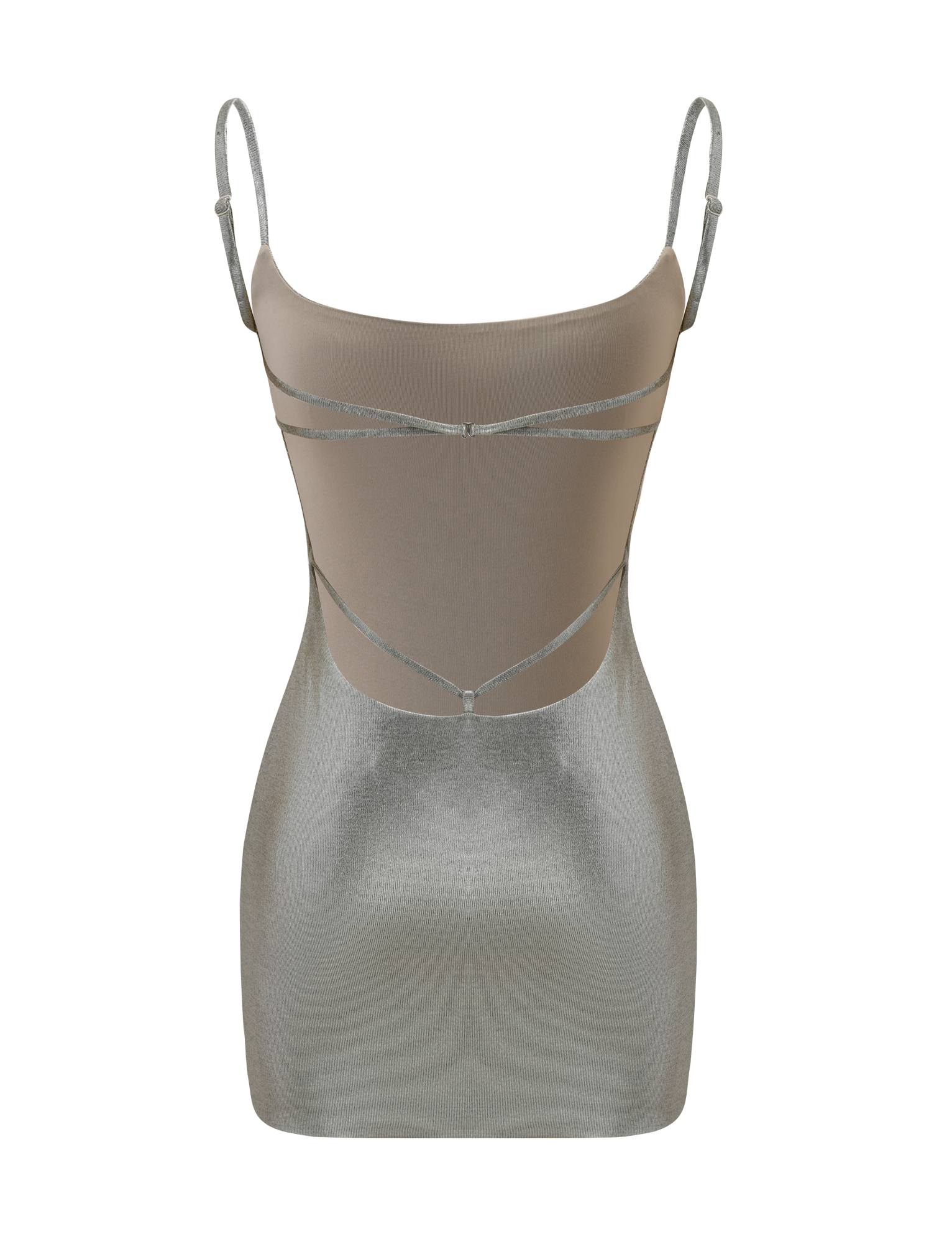 MINERVA MINI DRESS 2.0 - LIQUID SILVER - Image 9
