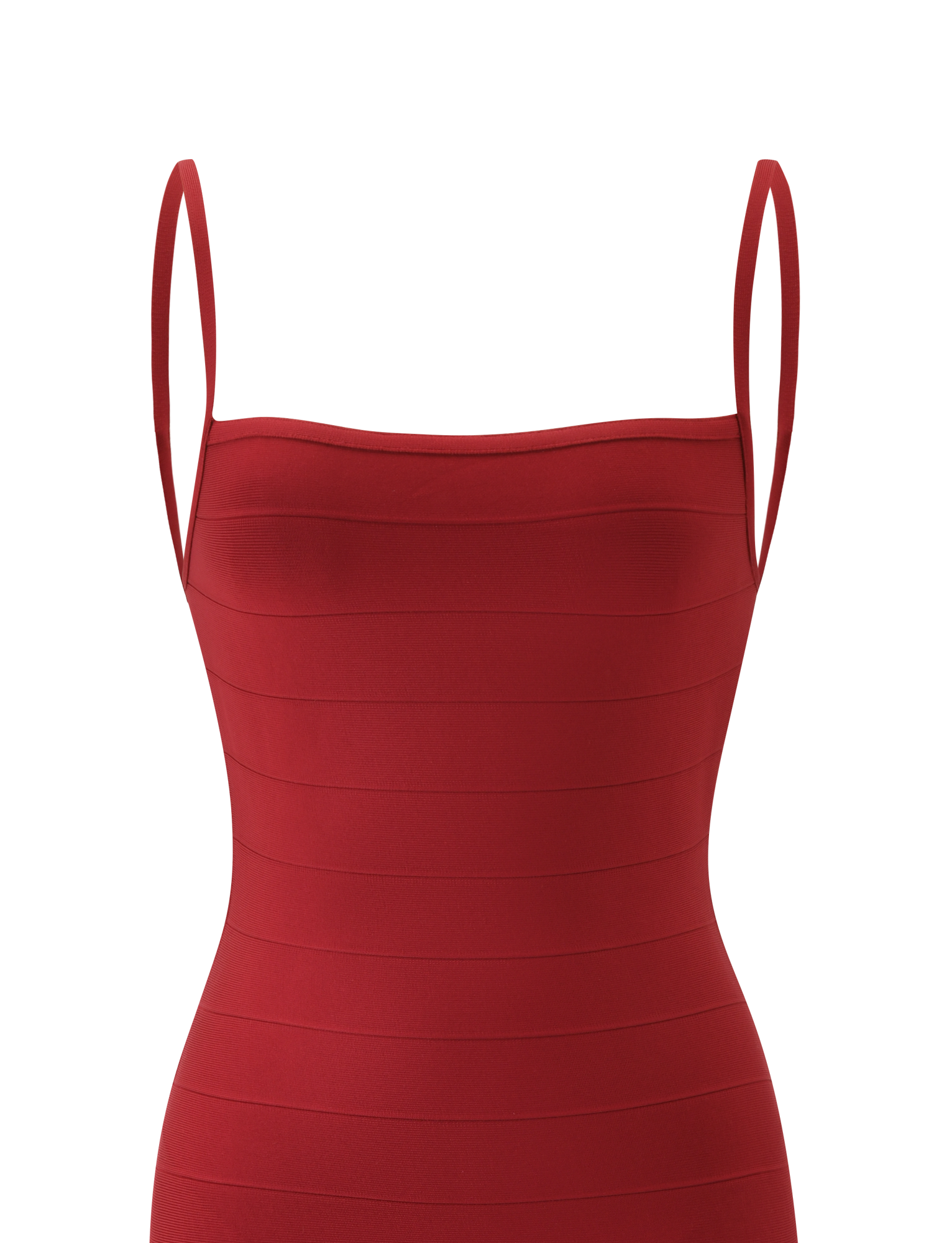MIDORI MIDI BANDAGE DRESS - CHERRY - Image 8