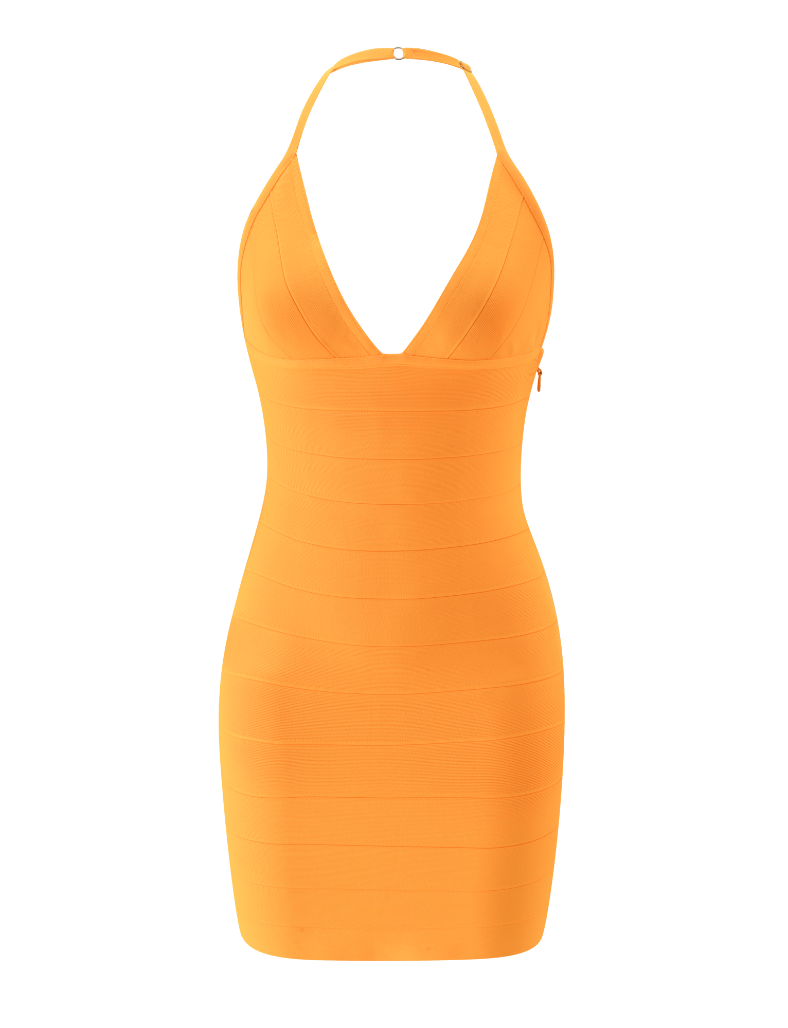 NYX MINI BANDAGE DRESS - NEON MANGO - Image 8
