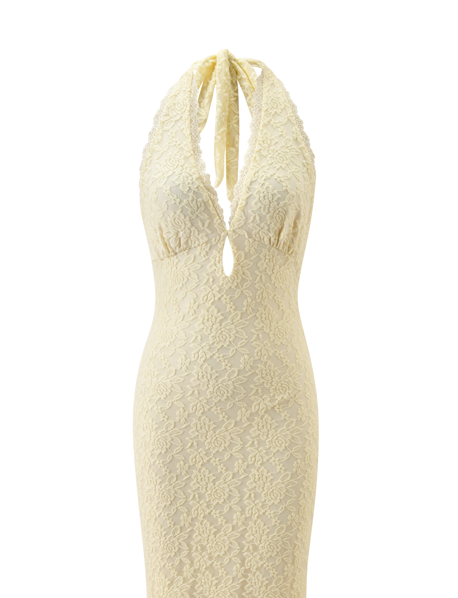 MAVEN LACE MAXI DRESS - PASTEL YELLOW - Image 13