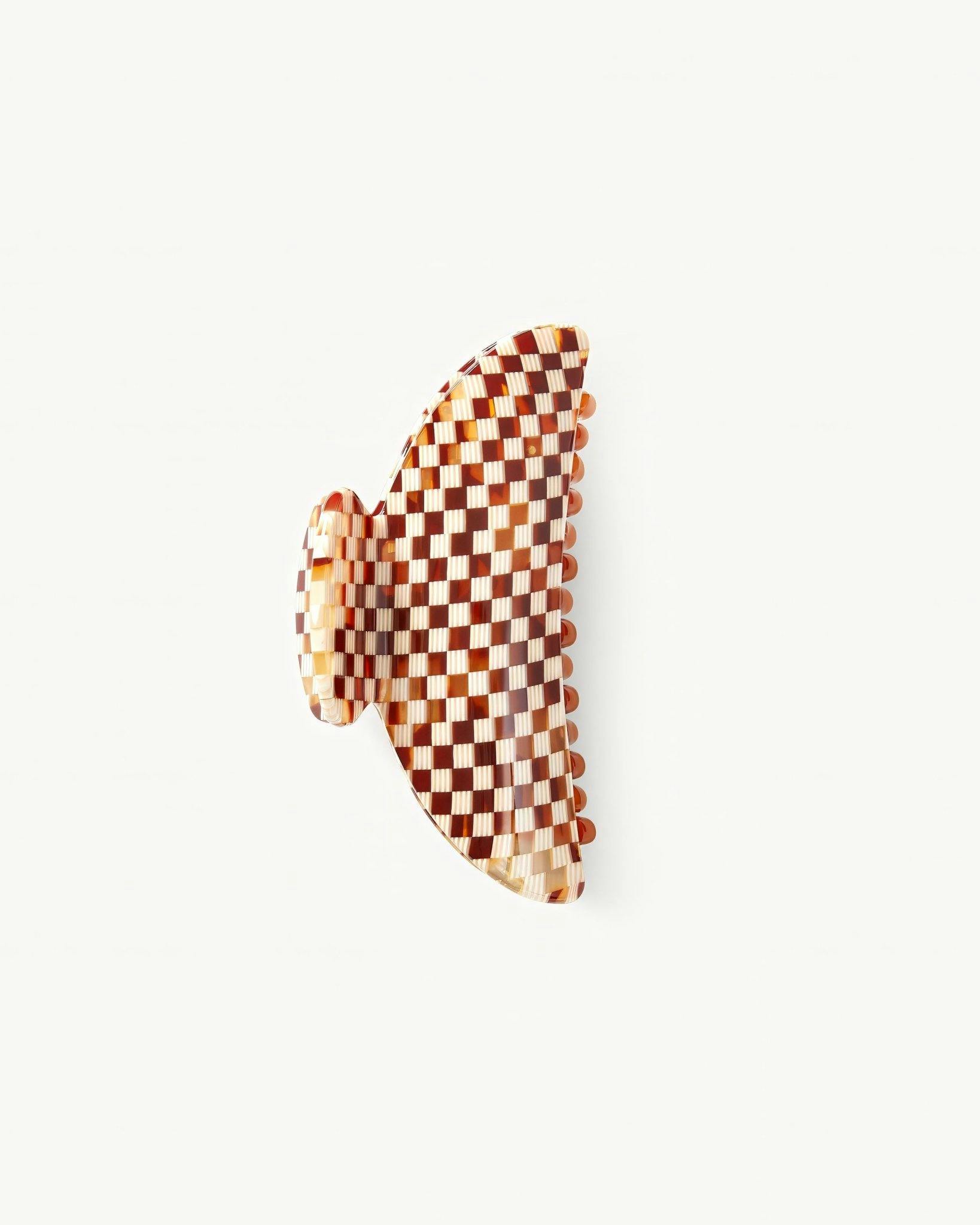 Midi Heirloom Claw in Tortoise Checker - Image 1