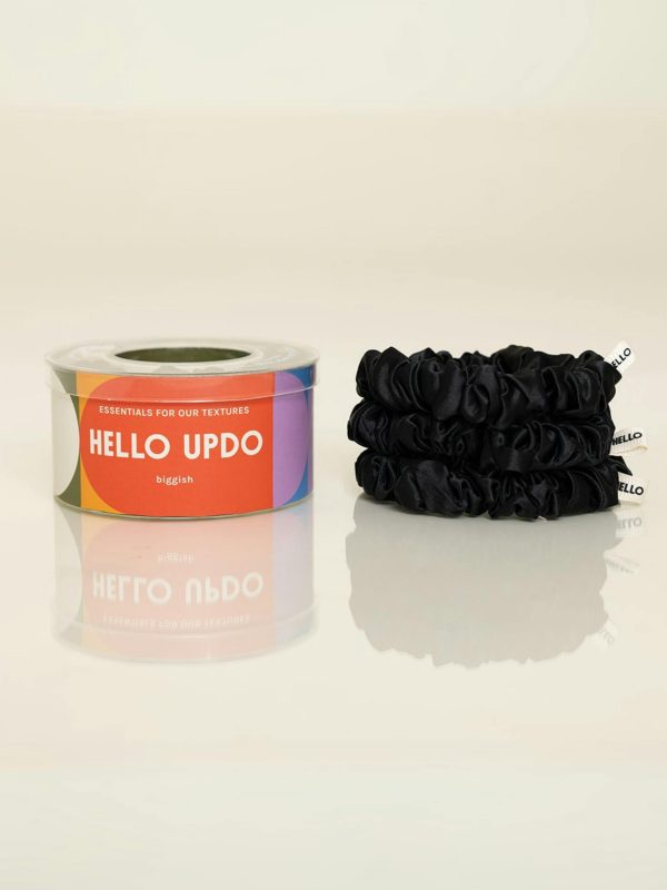 Black Silk Scrunchies - Image 5