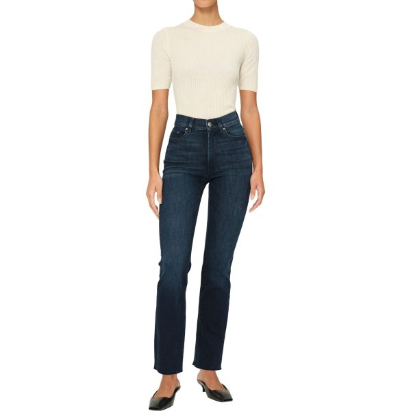 Halle Straight High Rise Instasculpt 29" Jeans | Mediterranean - Image 1