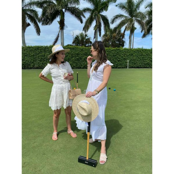 Zinnia Sun Hat - Wide & Short Lace Eyelet Ribbon - Image 5