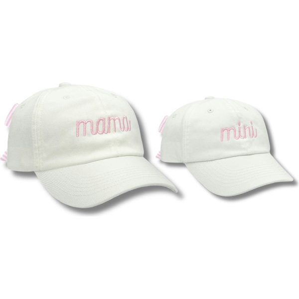 Mama & Mini Bow Baseball Hat Set (Baby & Adult, Youth & Adult) - Image 1
