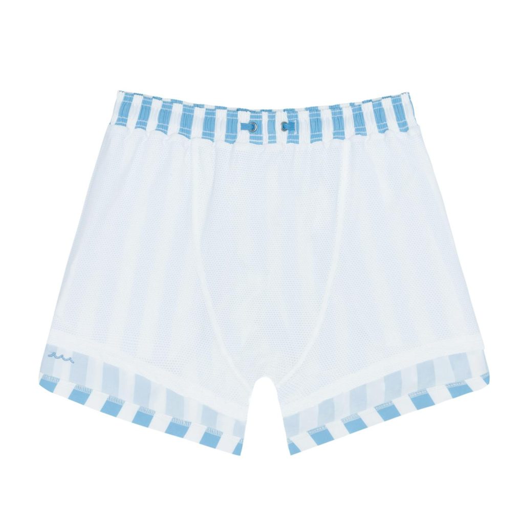 men's bay stripe boardie