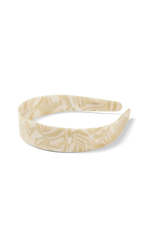 Wide Headband in Ivory - Image 2