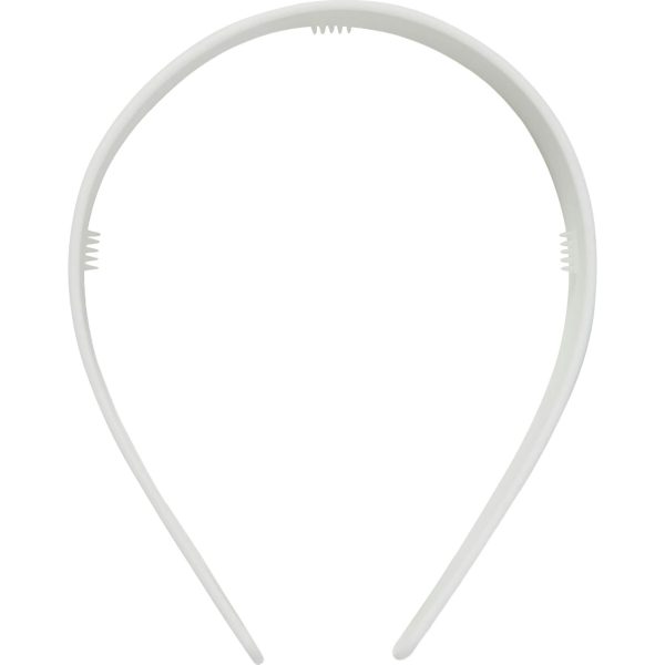 Wide Headband in White Matte - Image 2