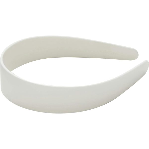Wide Headband in White Matte - Image 1