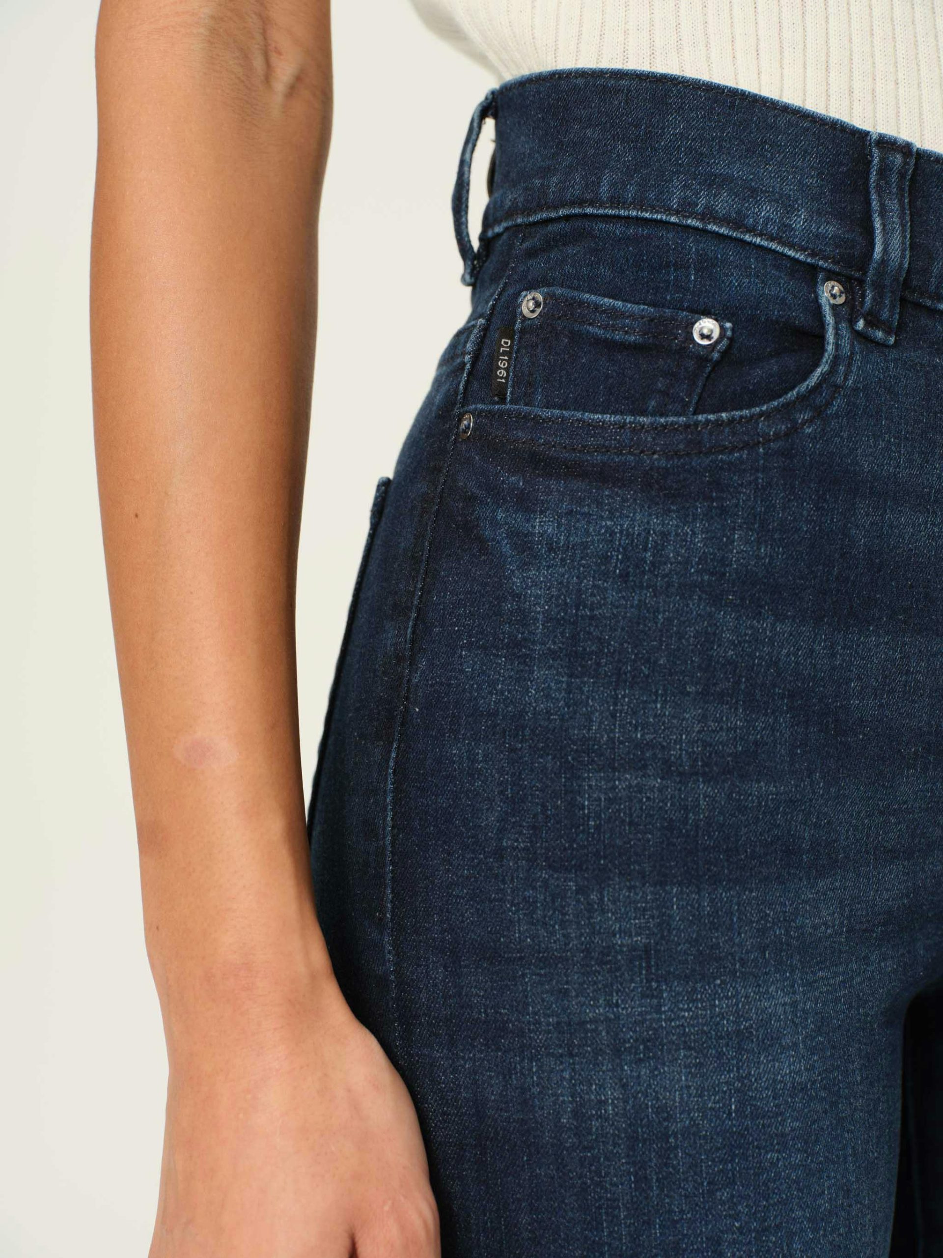 Halle Straight High Rise Instasculpt 29" Jeans | Mediterranean - Image 11