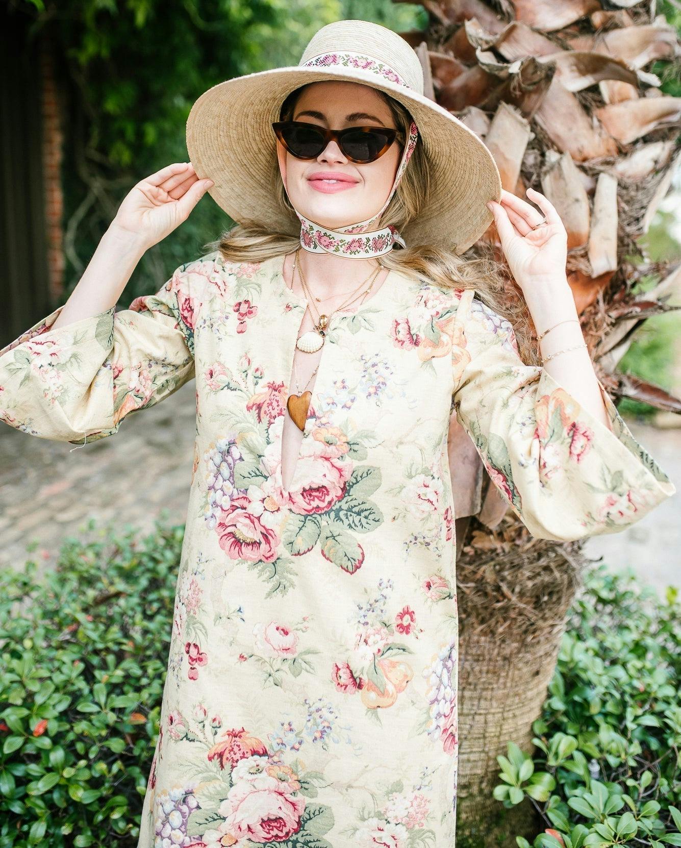 Wildflower Sun Hat - Masters Green Wide & Short Grosgrain Ribbon - Image 7