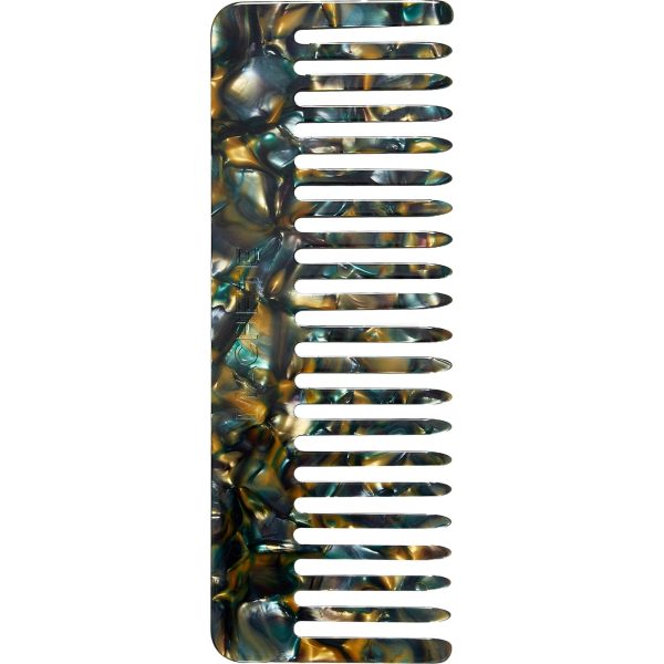 No. 2 Comb in Green Tortoise - Image 1
