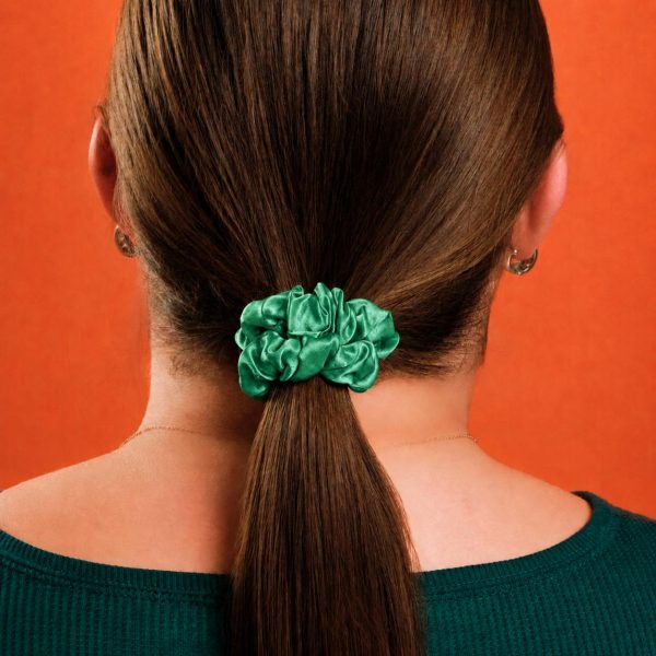 Deep Green Silk Scrunchies - Image 10