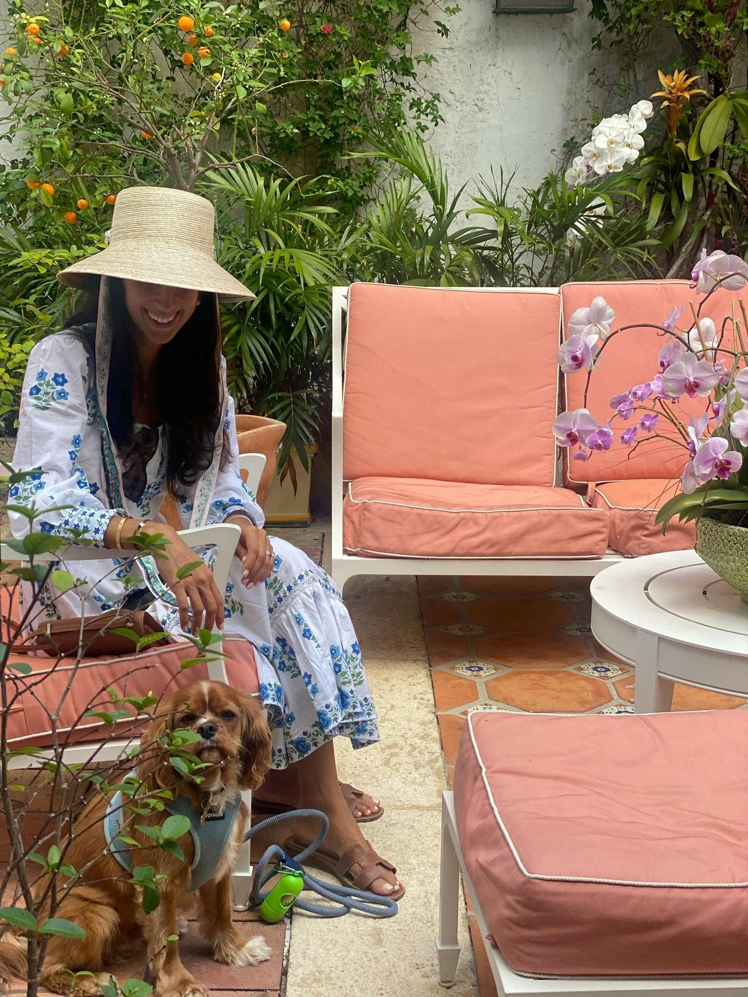Clematis Bucket Hat - French Blue Wide & Short Grosgrain Ribbon - Image 19