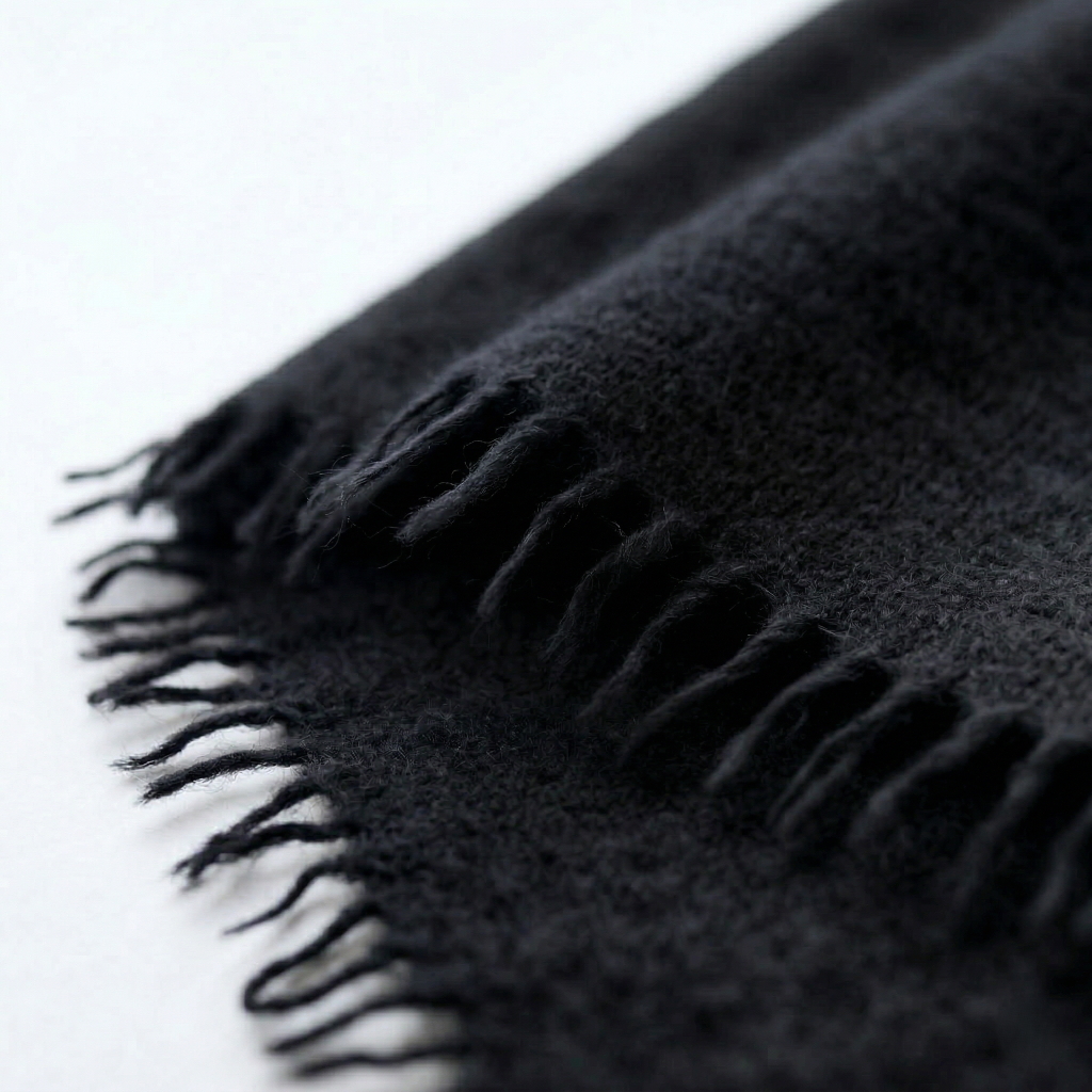 Felted Cashmere Travel Wrap - Handknit 28x84