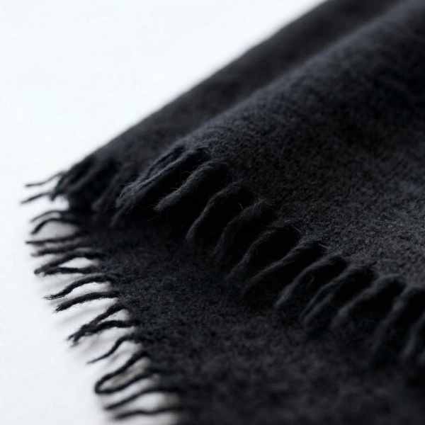 Felted Cashmere Travel Wrap - Handknit 28x84 - Image 10