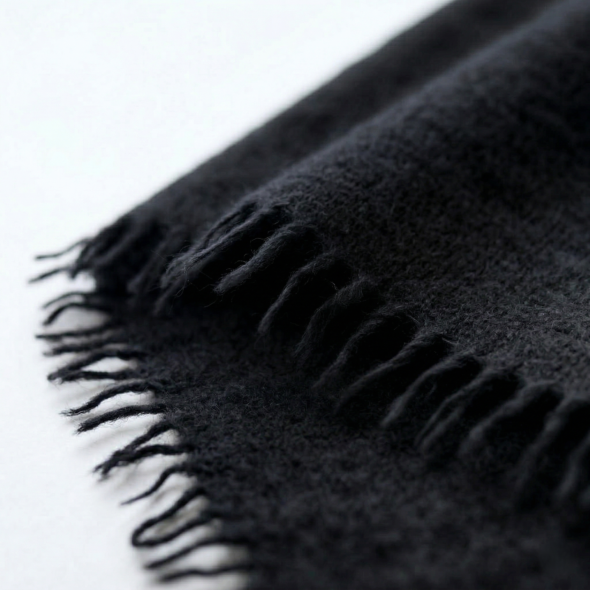 Felted Cashmere Travel Wrap - Handknit 28x84 - Image 10