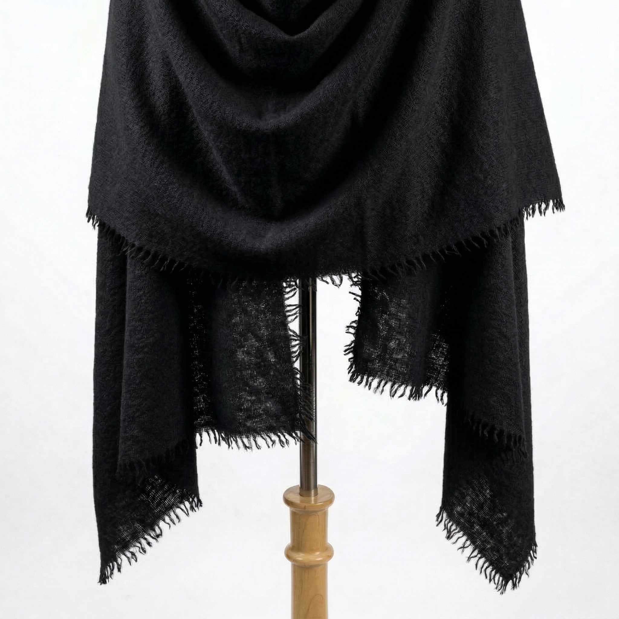 Felted Cashmere Travel Wrap - Handknit 28x84 - Image 12