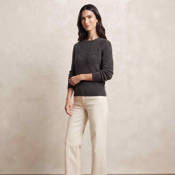 Women's Undyed Cashmere Cable-Knit Sweater - Grace - Image 17