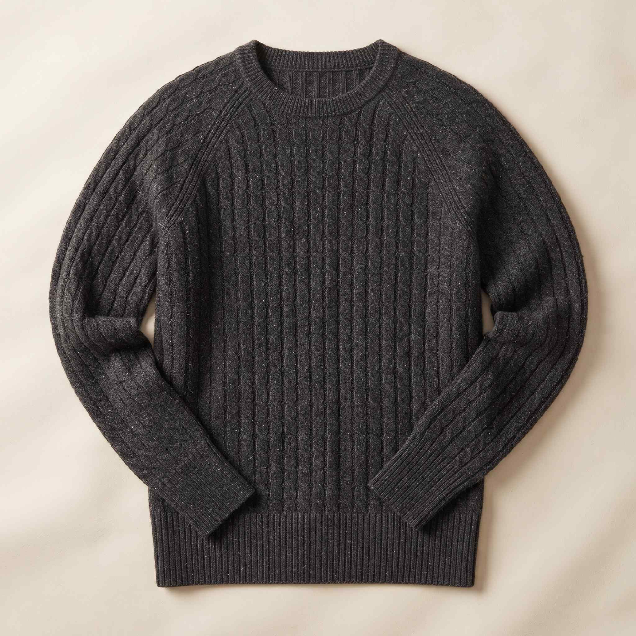 Women's Undyed Cashmere Cable-Knit Sweater - Grace - Image 19