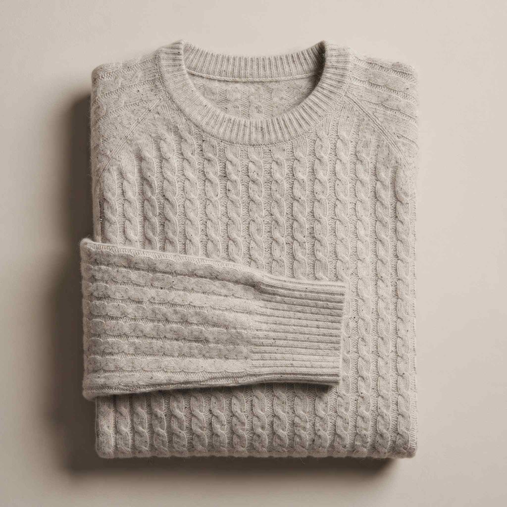 Women's Undyed Cashmere Cable-Knit Sweater - Grace