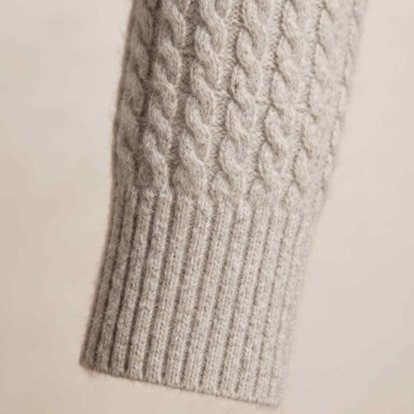 Women's Undyed Cashmere Cable-Knit Sweater - Grace - Image 5