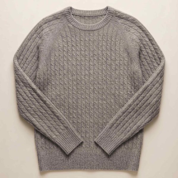 Women's Undyed Cashmere Cable-Knit Sweater - Grace - Image 12